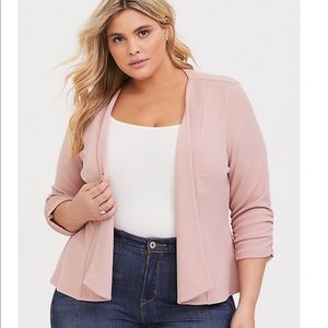 Torrid’s Dusty pinky blazer